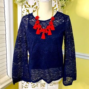 NWT Banana Republic Lace top Sz Med /shell Sz Large